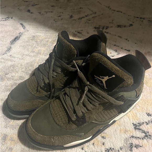 Nike | Shoes | Olive Jordan 4s | Poshmark